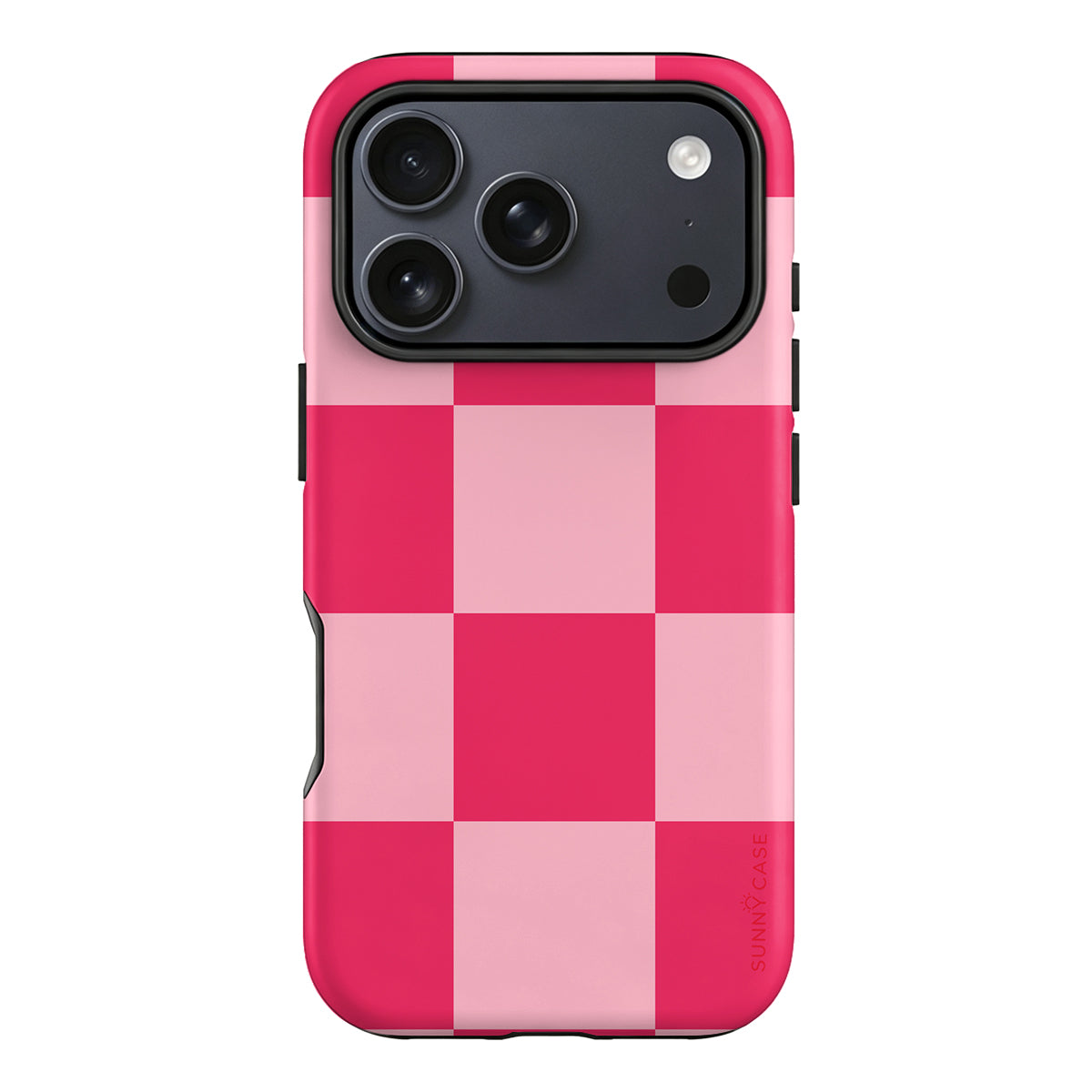 Berry Pink Checkerboard Phone Case