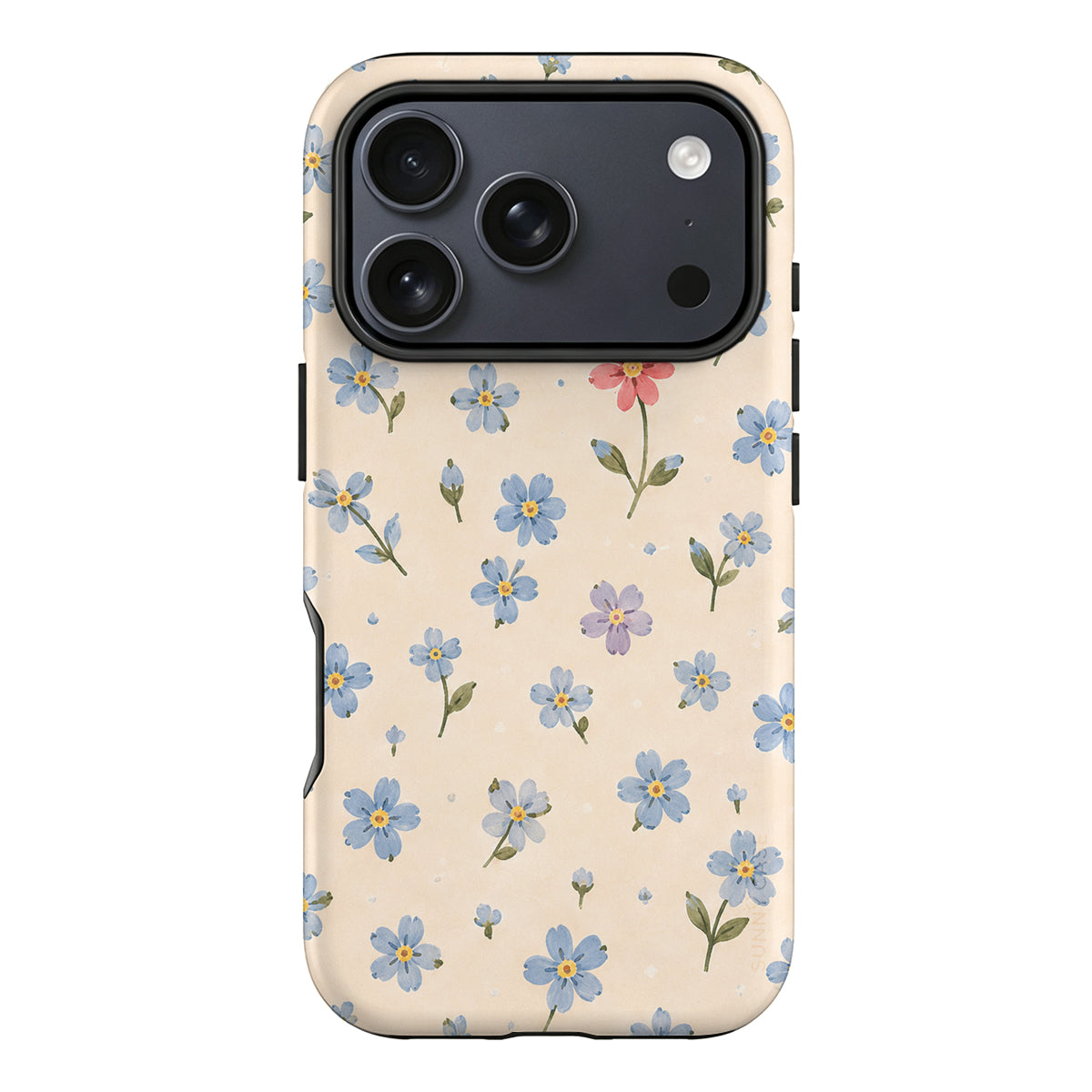 Forget Me, Maybe – Blue Floral Phone Case