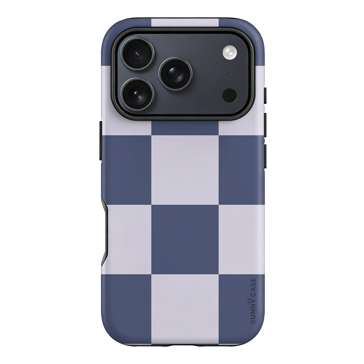 Navy & Lavender Checkerboard Phone Case