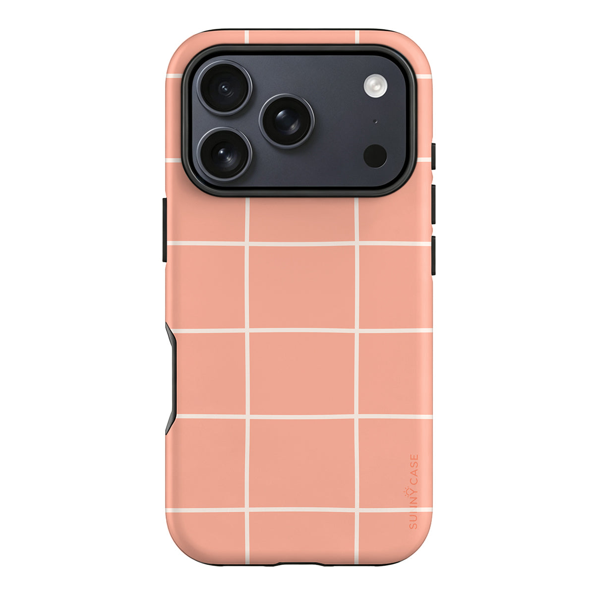 Peach Soft Grid Phone Case
