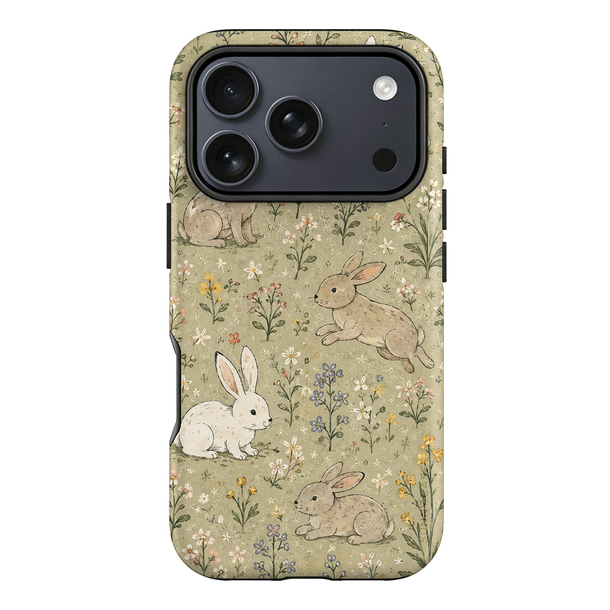Bunny Meadow – Rabbit Floral Phone Case